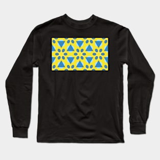 Bright Yellow Pattern Long Sleeve T-Shirt